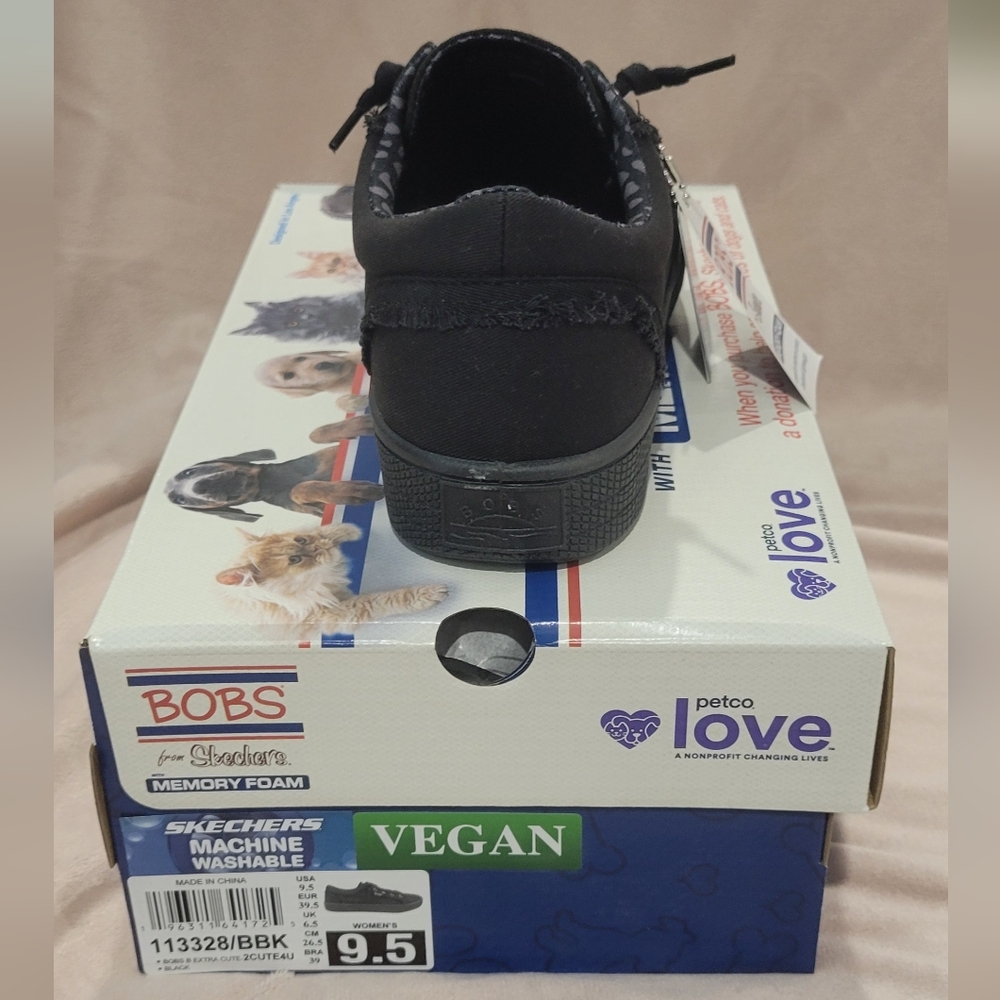 Skechers BOBS Black Women Sneakers - Picture 4 of 5